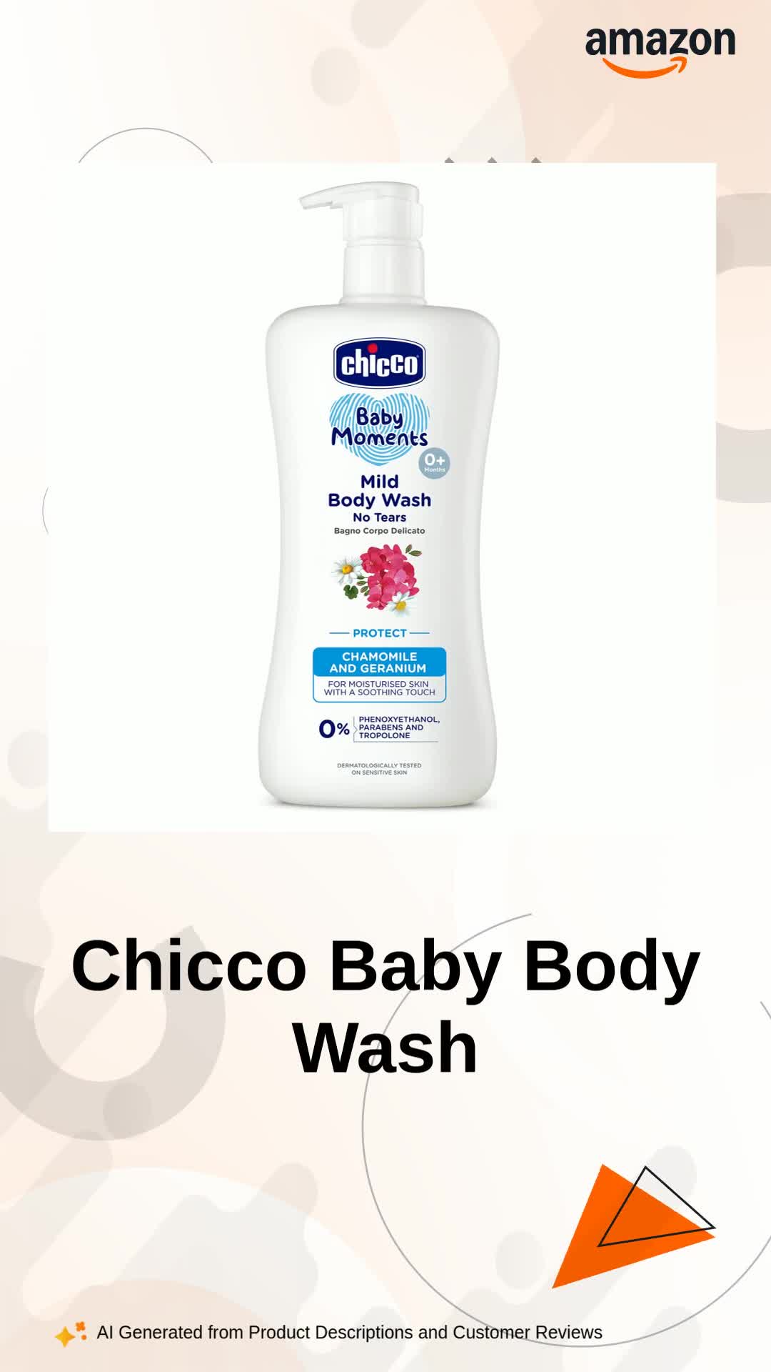 Chicco Baby Moments Bath Foam (200ml)