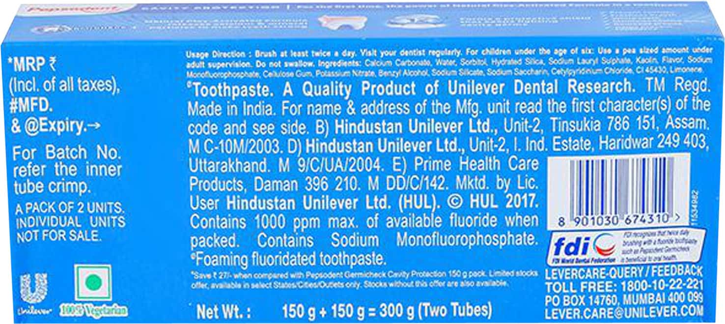 Pepsodent Toothpaste (150g)